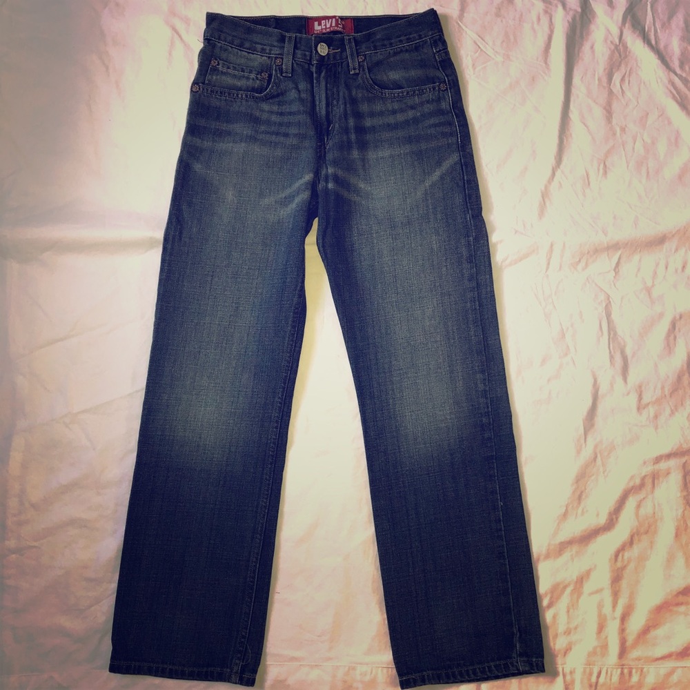 Levi’s 514 Red Tab, 28x28 Distressed Finish